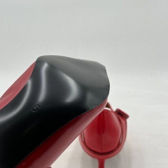 XYD Women Retro Pointed Toe Strappy Pumps Buckle Mary Jane Mid Kitten Heels - Picture 6 of 8